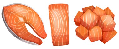 Somon şekil farklı kesim