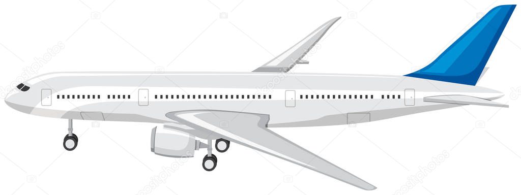 Large commerical air craft illustration