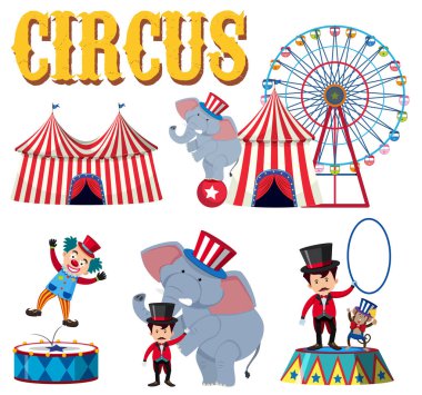 Bir sirk unsuru Ayarla örnek