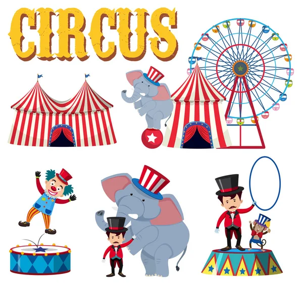 Bir sirk unsuru Ayarla örnek