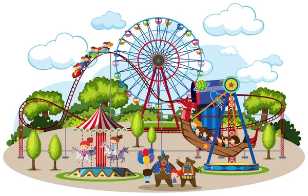 Tema Parkı illüstrasyon Haritası