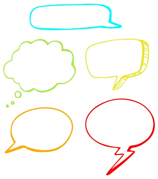 Set Speech Bubble Illustration — Stock Vector