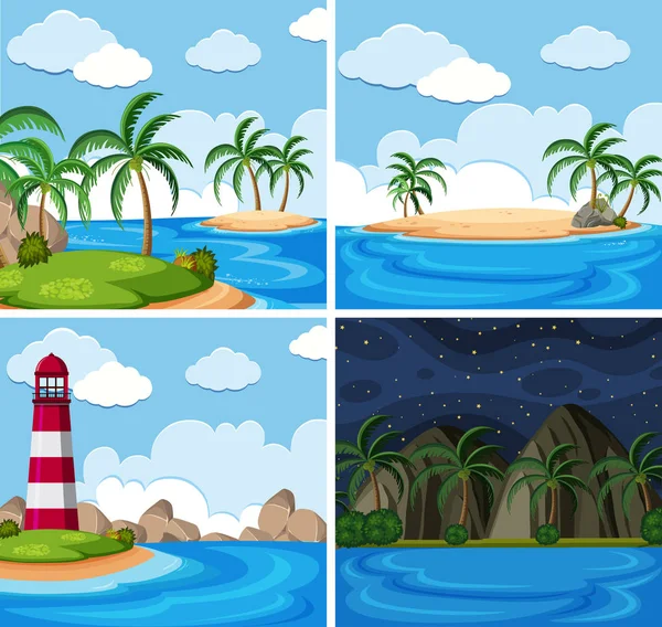 Beautilful deniz manzarası resimde kümesi