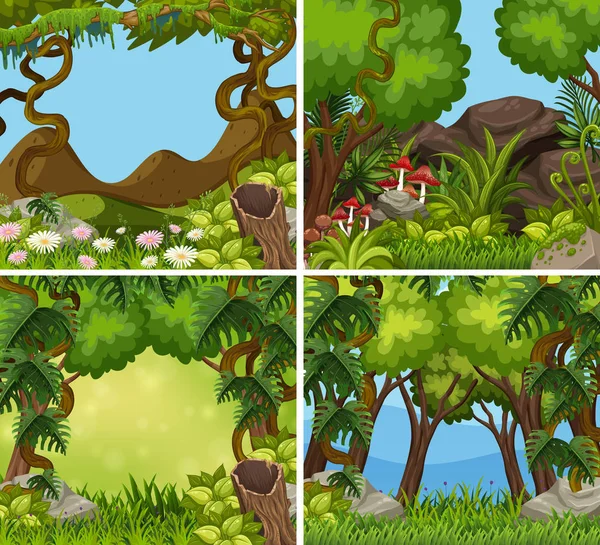 Orman resimde kümesi