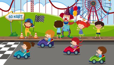 Kart Eğlence Fuarı illüstrasyon yarışı git