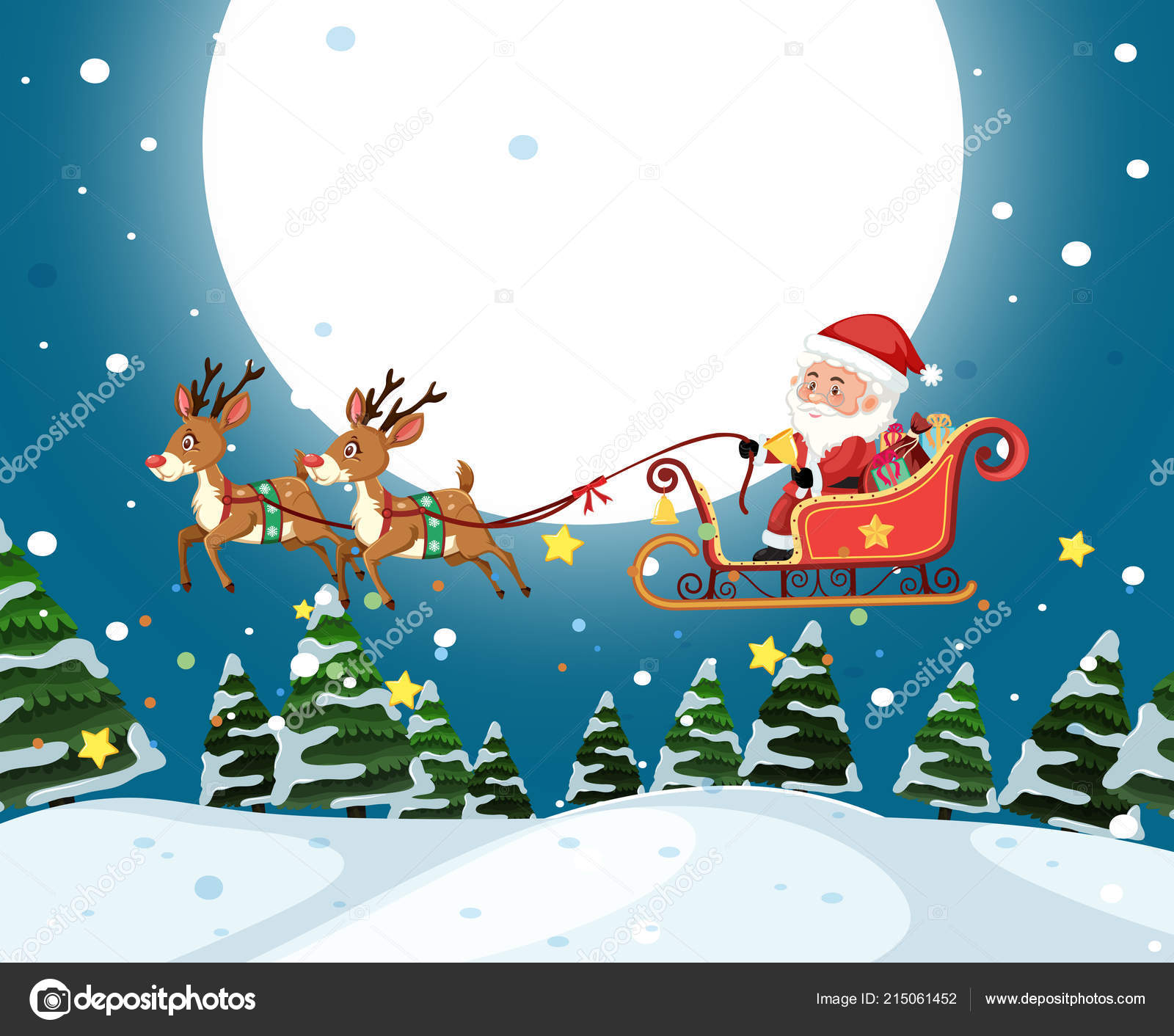 Santa Illustration Mod¨le Pour No l Tra neau équitation — Image Santa illustration de mod¨le pour le No l tra neau d équitation — Vecteur par brgfx