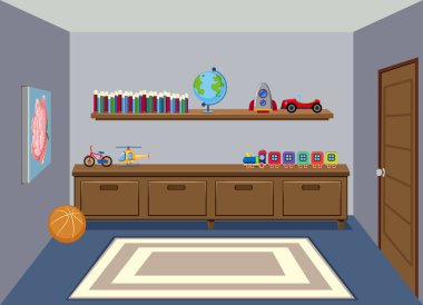 Bir iç oturma odası şekil