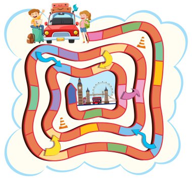 Londra oyun şablonu resimde için gidiş Turizm