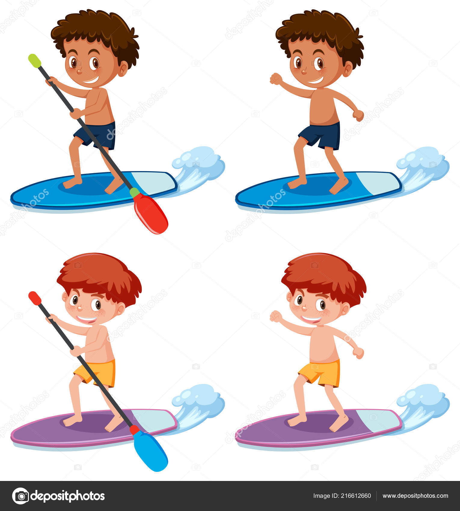 Boy Paddle Sup Board Illustration Vector Image By C Brgfx Vector Stock Boy Paddle Sup Board Illustration Vector Image By C Brgfx Vector Stock