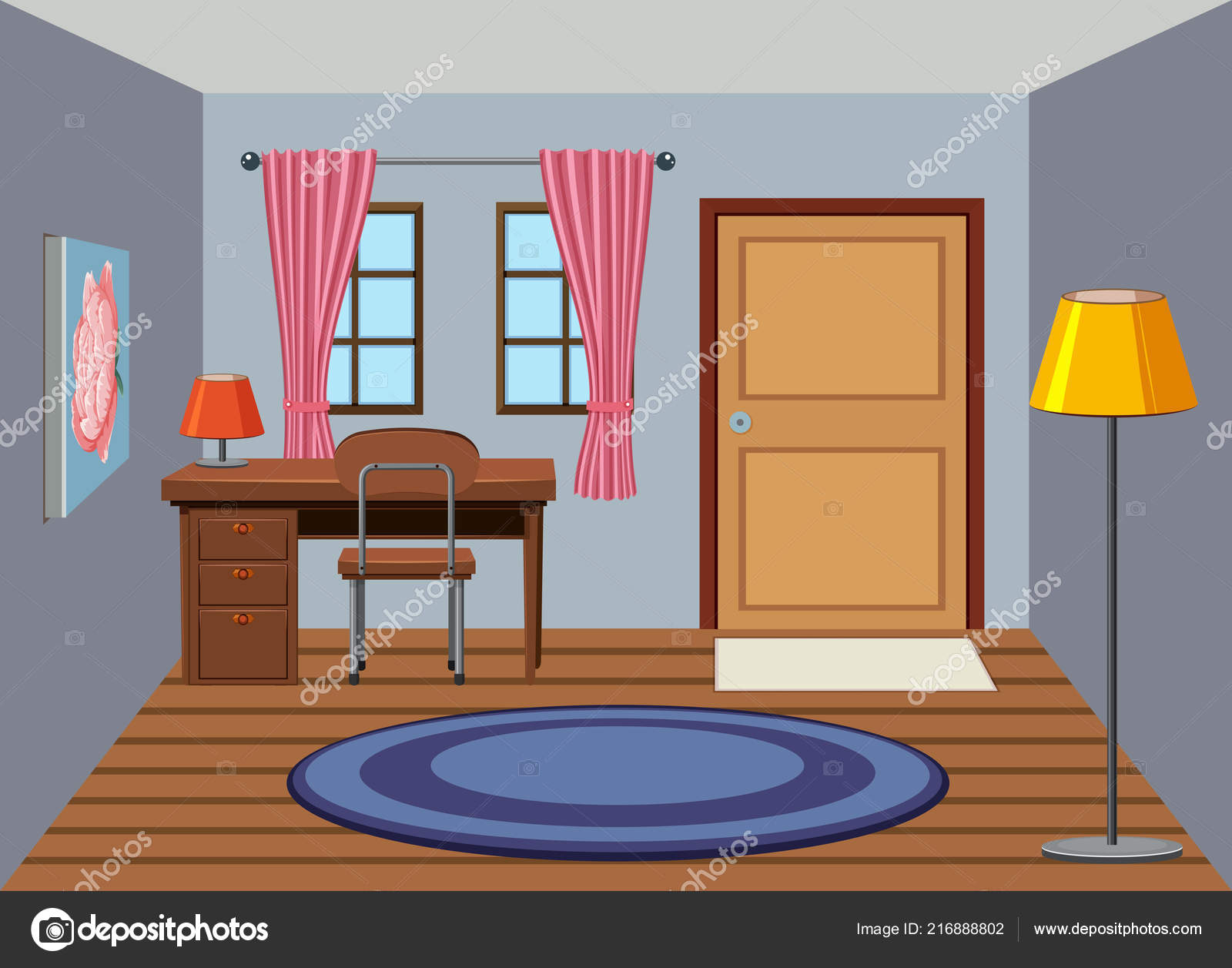 Interior Room Illustration Vector Image By C Brgfx Vector Stock Interior Room Illustration Vector Image By C Brgfx Vector Stock