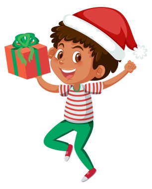 Mevcut kutusunu çizim ile mutlu bir çocuk