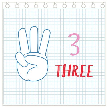 El jest numara defter arka plan illüstrasyon