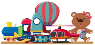 Çocuk oyuncakları çizimi