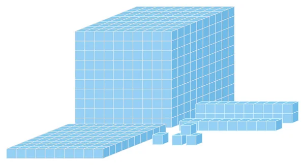 Outil Mathématique Sur Fond Blanc Illustration — Image vectorielle