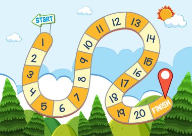 Yolu oyununu doğa arka plan resimde