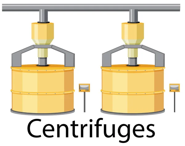 Centrifugeuses Pour Industrie Sucrière Illustration — Image vectorielle