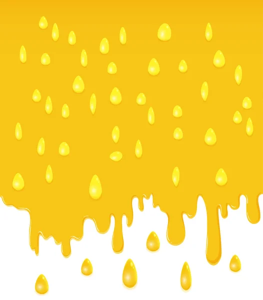 Amarelo Água Gotejamento Fundo Ilustração —  Vetores de Stock