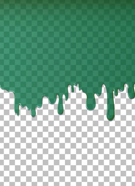 Grüne Wasser Tropft Hintergrund Illustration — Stockvektor