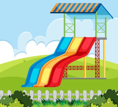 Doğa bahçesi illüstrasyon, slayt