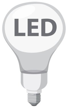 Bir led ampul illüstrasyon