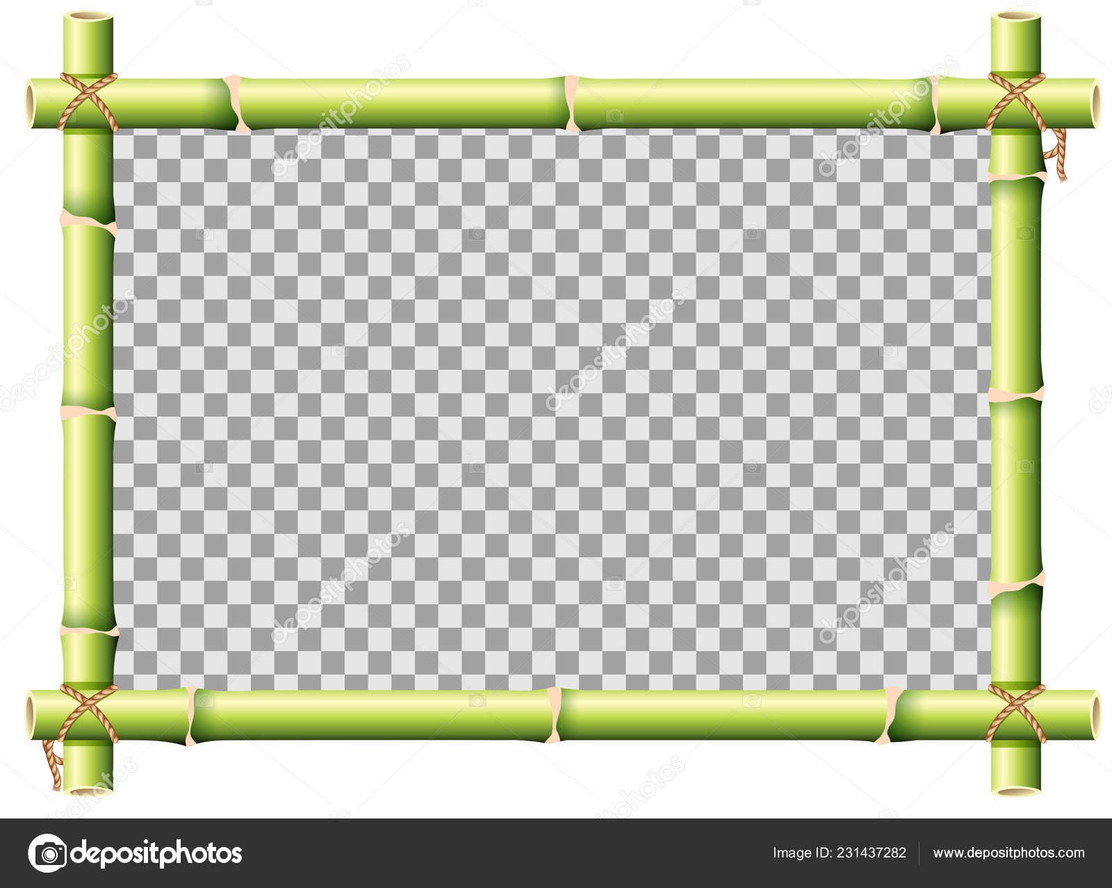 Wooden Frame Transpa Background Ilration Stock Vector A Wooden Frame Transpa Background Ilration Stock
