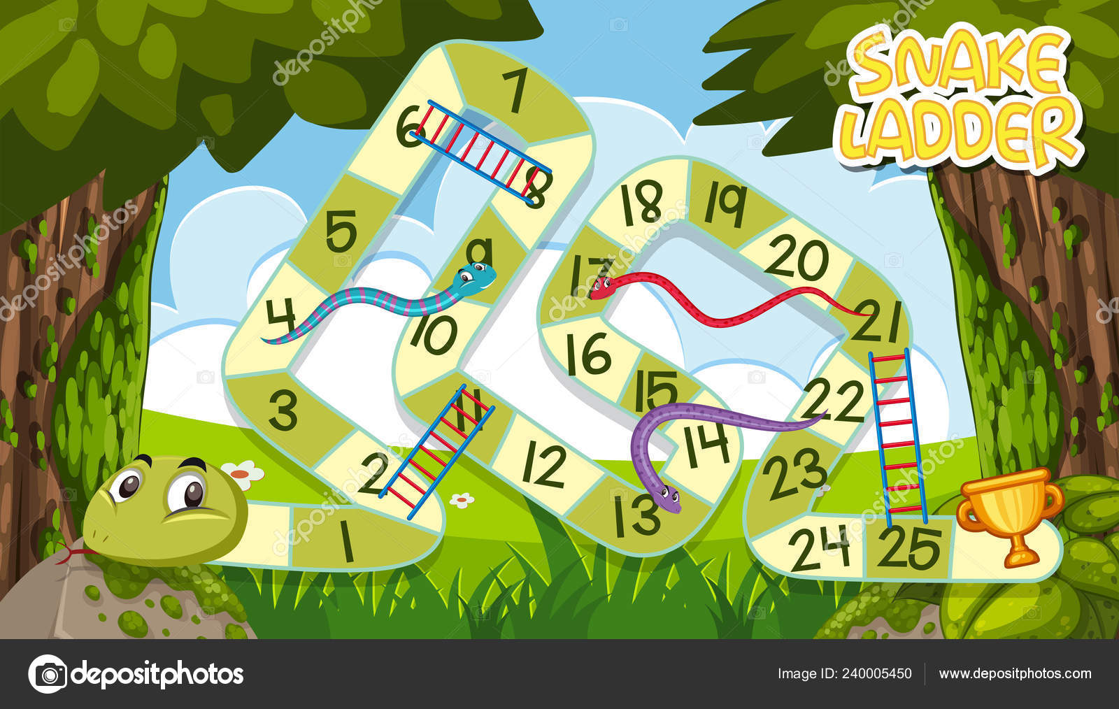 snakes and ladders game template