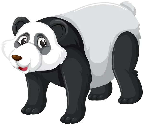 Cute Panda Character Illustration — Stock Vector