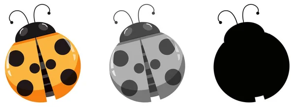 ชุดของตัวละคร ladybug — ภาพเวกเตอร์สต็อก
