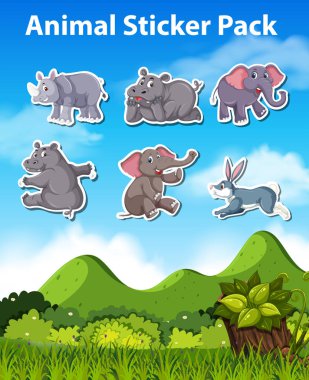 Hayvan etiket kümesi