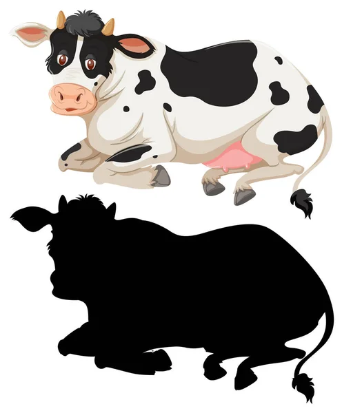 Set di carattere mucca — Vettoriale Stock