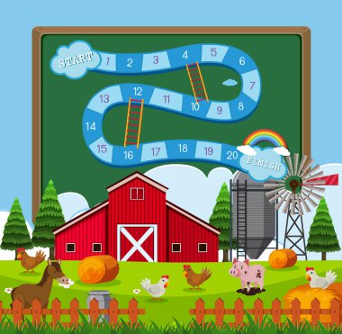 Bir tarım kurulu oyun şablonu