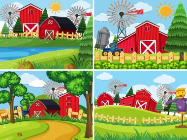 Tarım arazileri manzara kümesi