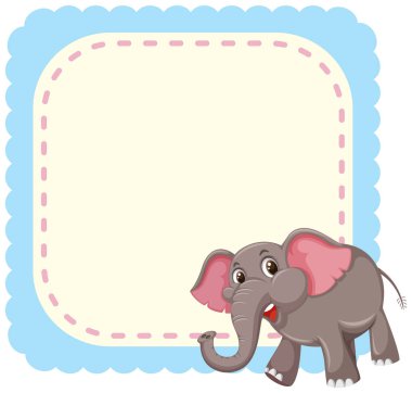 Boş nota üzerinde Elaphant