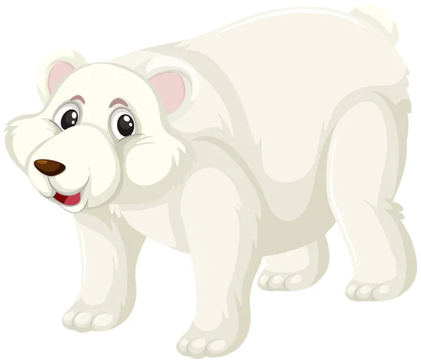 A polar bear character — Stock Vector