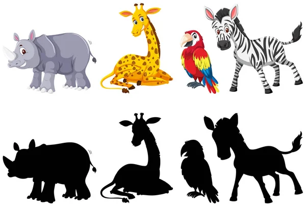 Σύνολο χαρακτήρων των ζώων — Διανυσματικό Αρχείο