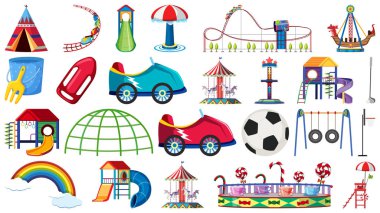 Eğlence parkı yolculuğu seti