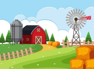 Kırsal bir tarım arazisi