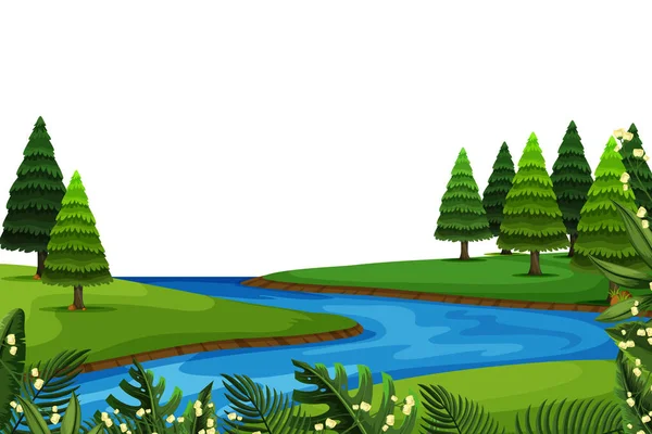 Un hermoso fondo de naturaleza — Vector de stock