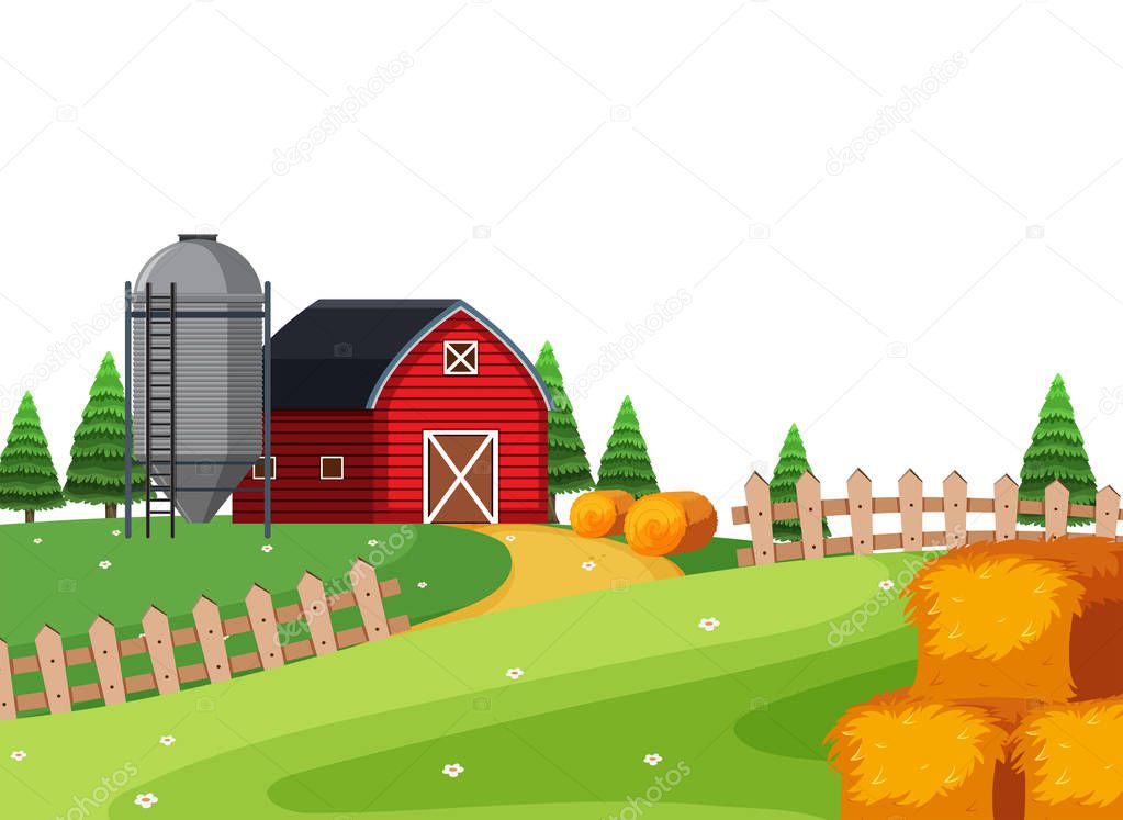 A rural country landscape