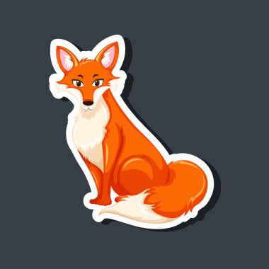 Bir tilki etiket karakteri