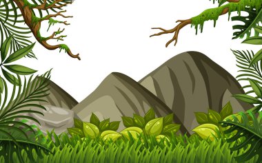 Doğa ormanı şablonu