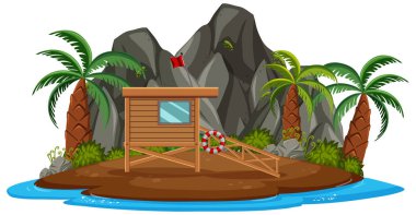 Cankurtaran kulesi ile izole ada