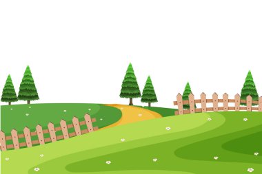 Arka plan açık park sahnesi