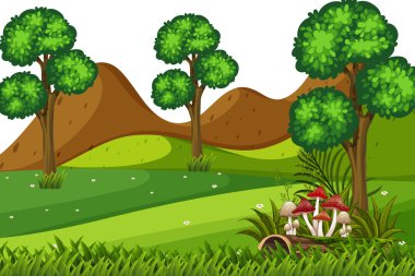 Bir doğa açık manzara