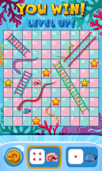 Jogo snake ladder com tema pastel de unicórnio