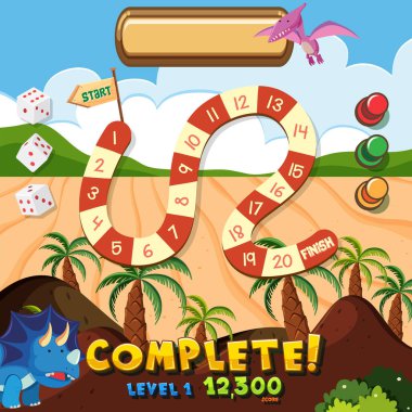 Not şablonunda bir dinozor