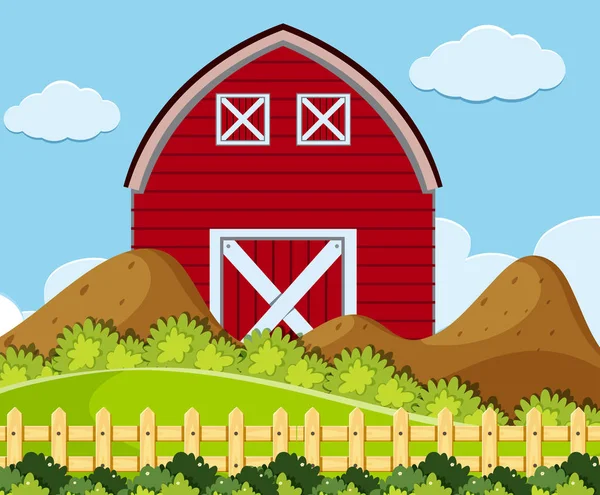 Una simple casa rural — Vector de stock