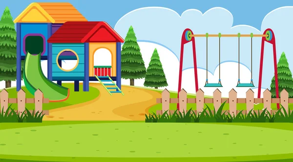 A simple playground scene — Stock Vector