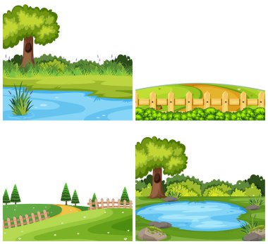 Park ön alanları seti