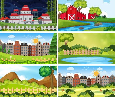 Bina da dahil olmak üzere açık sahne bir dizi